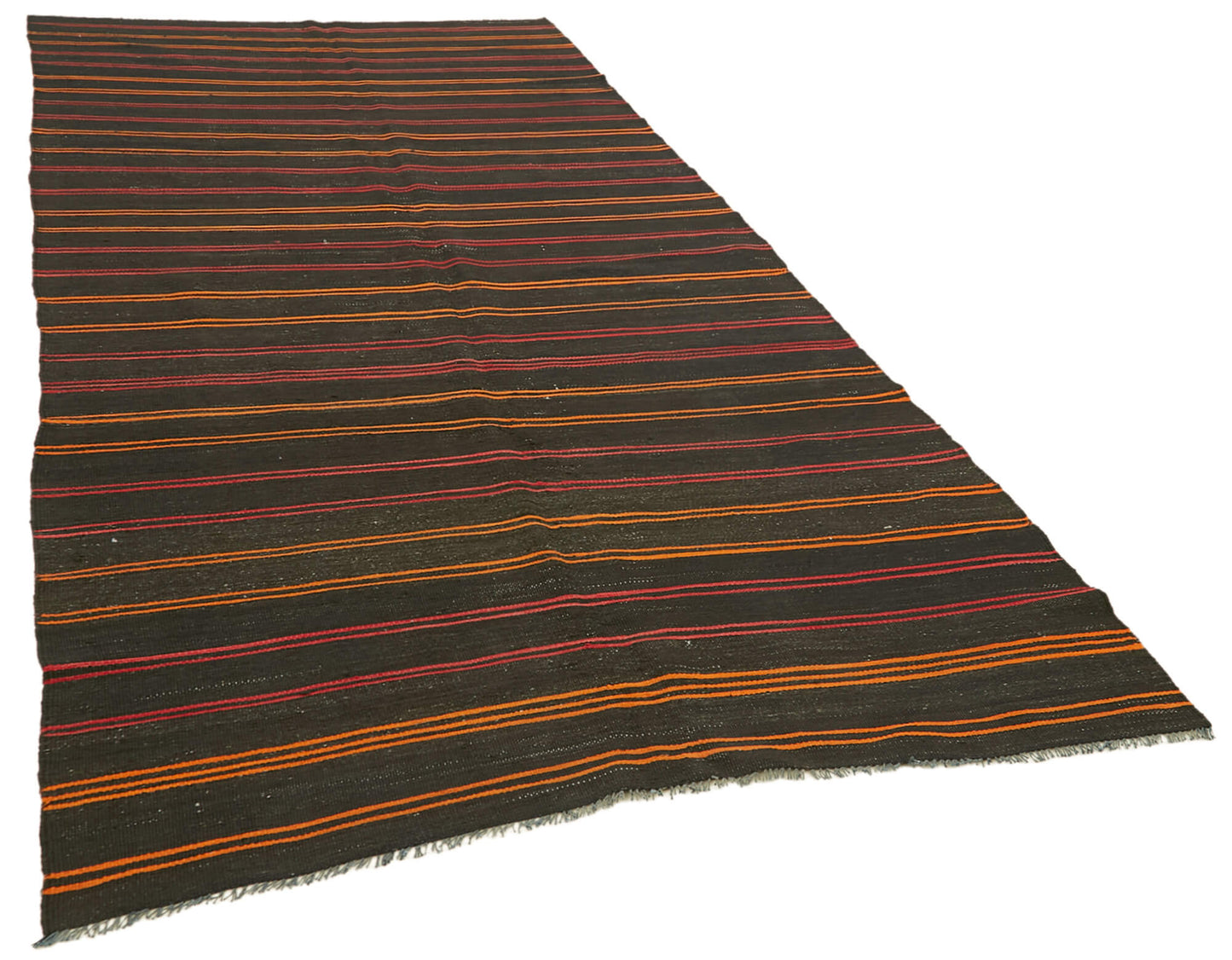 5x12 Brown Vintage Turkish Kilim Rug - 39926