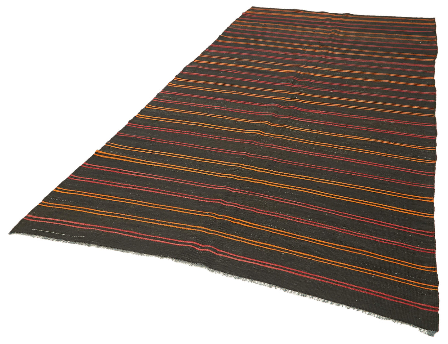 5x12 Brown Vintage Turkish Kilim Rug - 39926