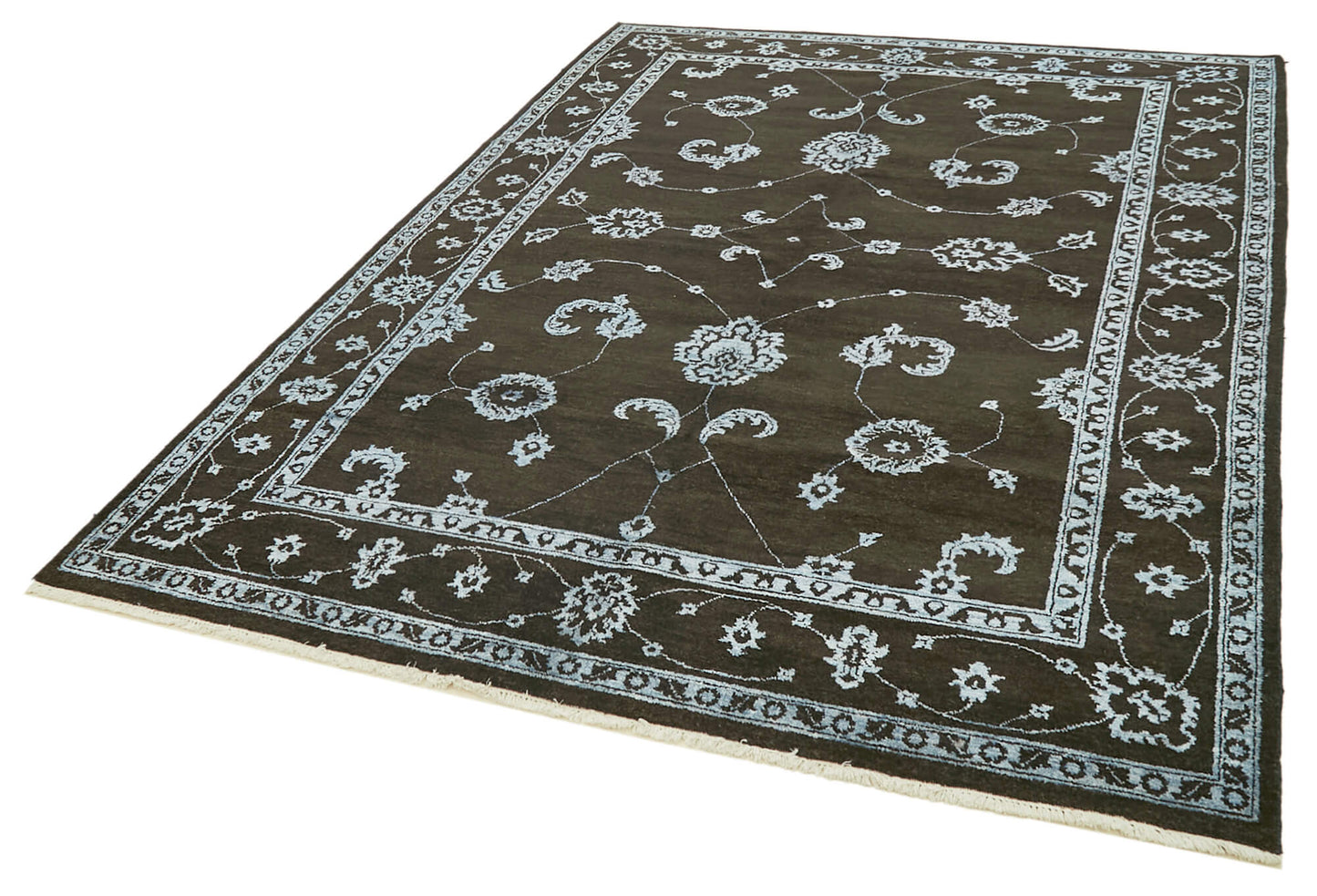 6x9 Black Oushak Rug - 41081