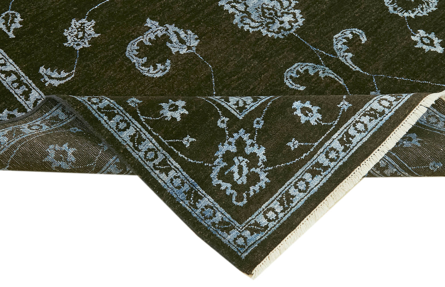 6x9 Black Oushak Rug - 41081