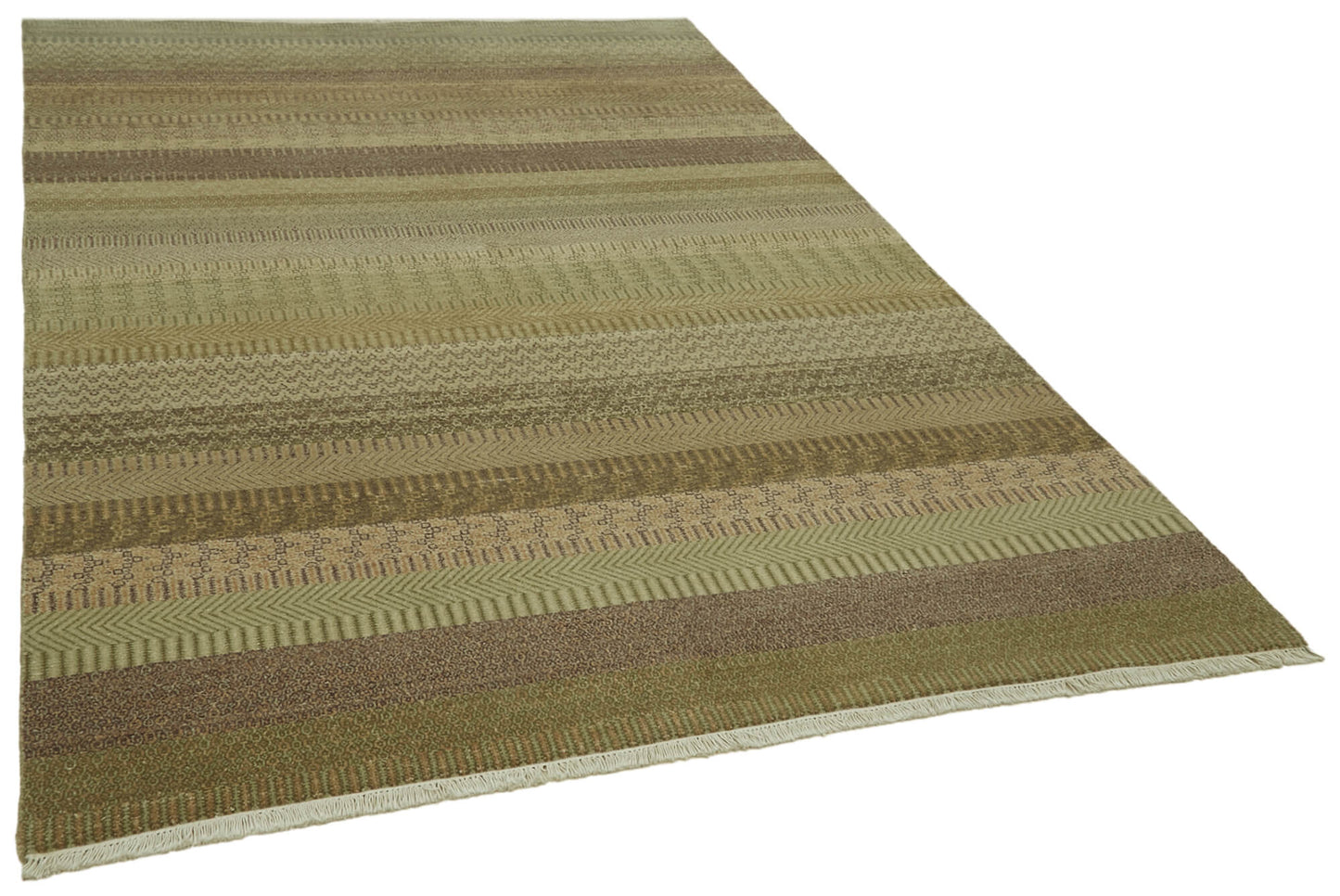 6x9 Green Oushak Rug - 41084