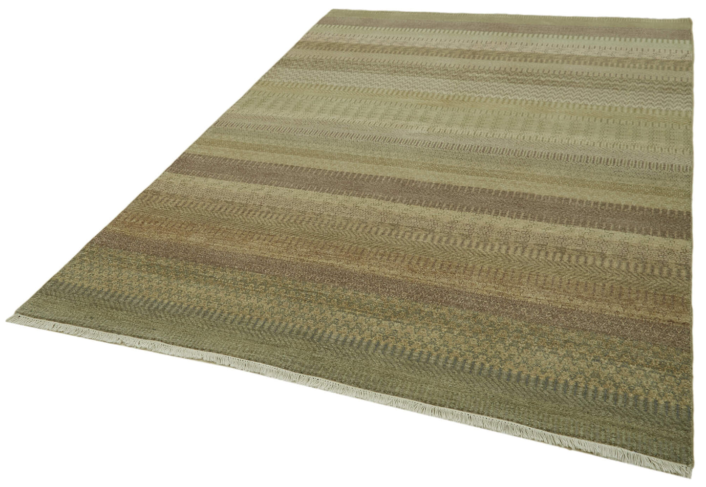 6x9 Green Oushak Rug - 41084