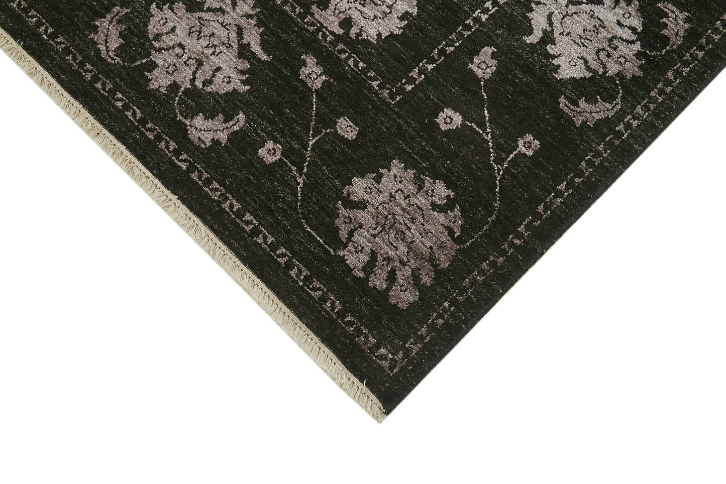 6x9 Black Oushak Rug - 41085