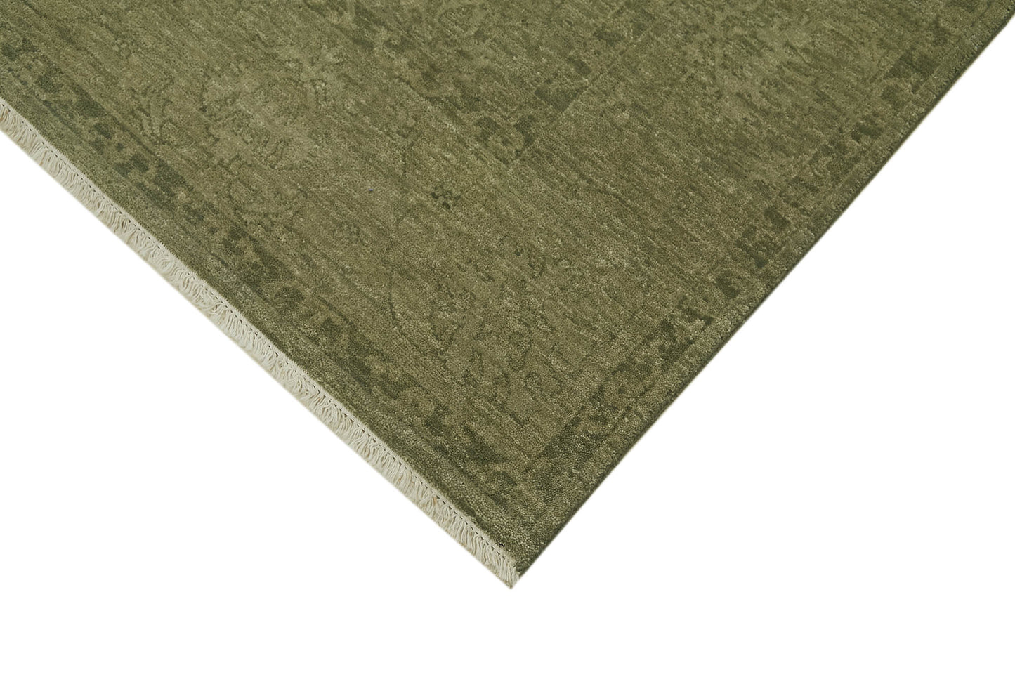 6x9 Green Oushak Rug - 41086