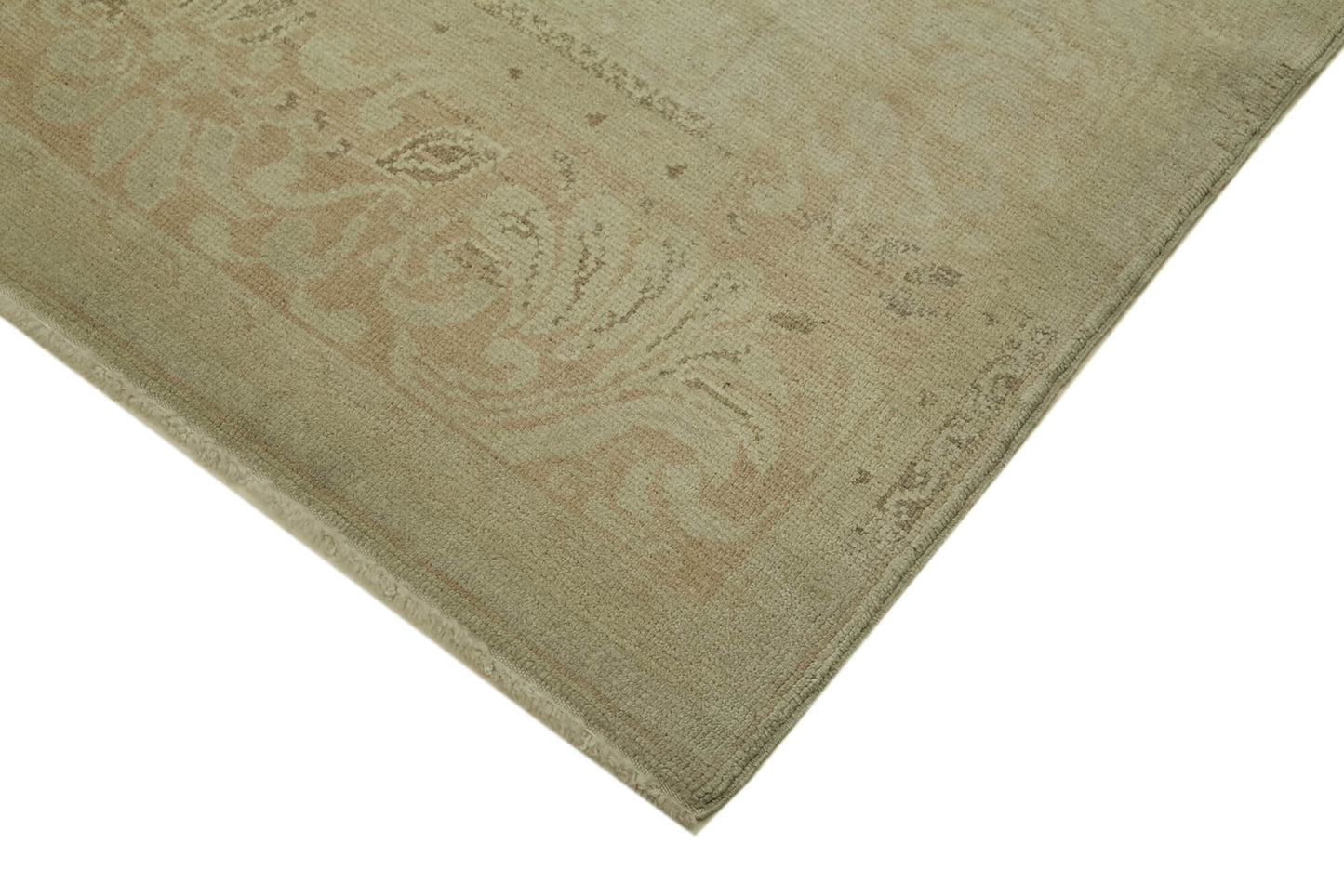 7x9 Beige Oushak Rug - 41096