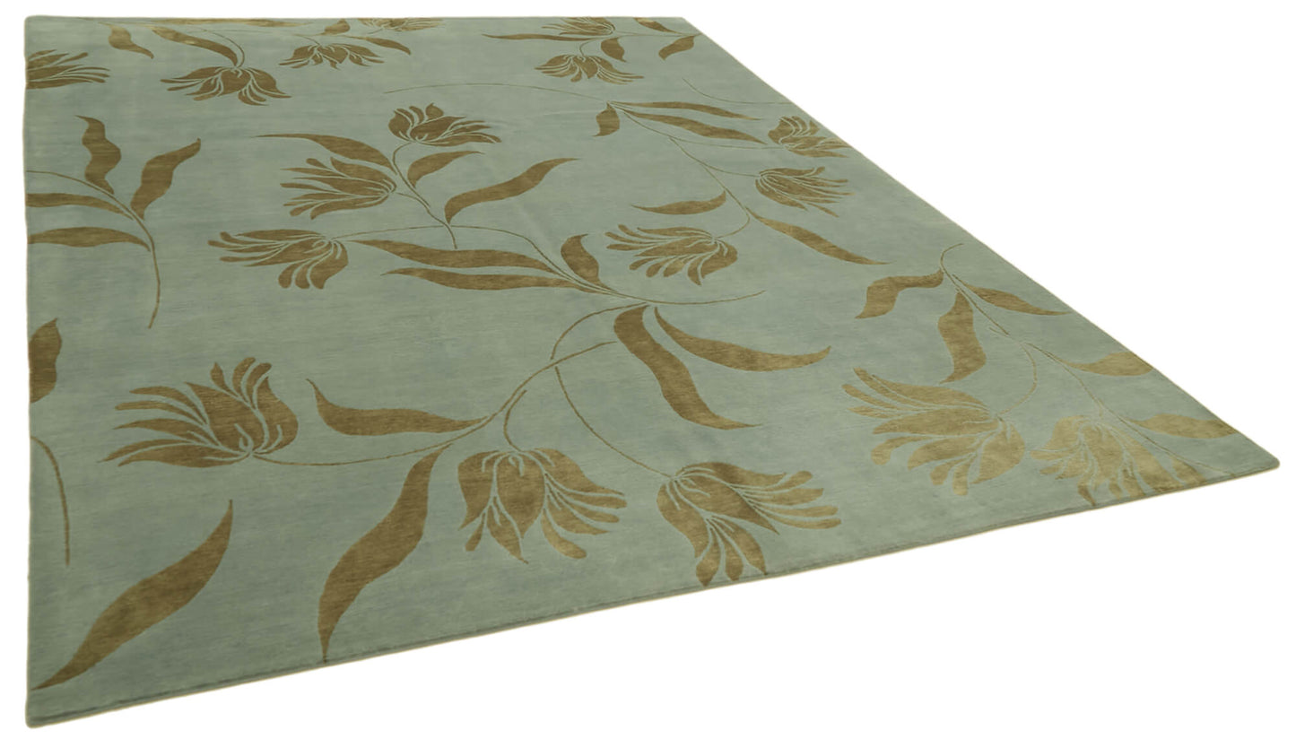 8x10 Blue Oushak Rug - 41100