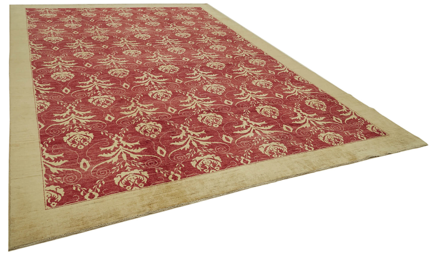 10x14 Red Oushak Rug - 41105