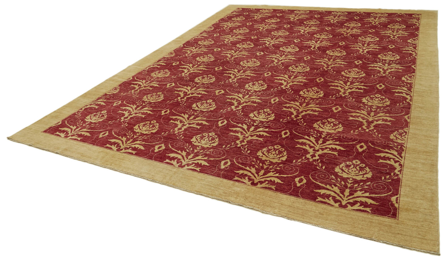 10x14 Red Oushak Rug - 41105