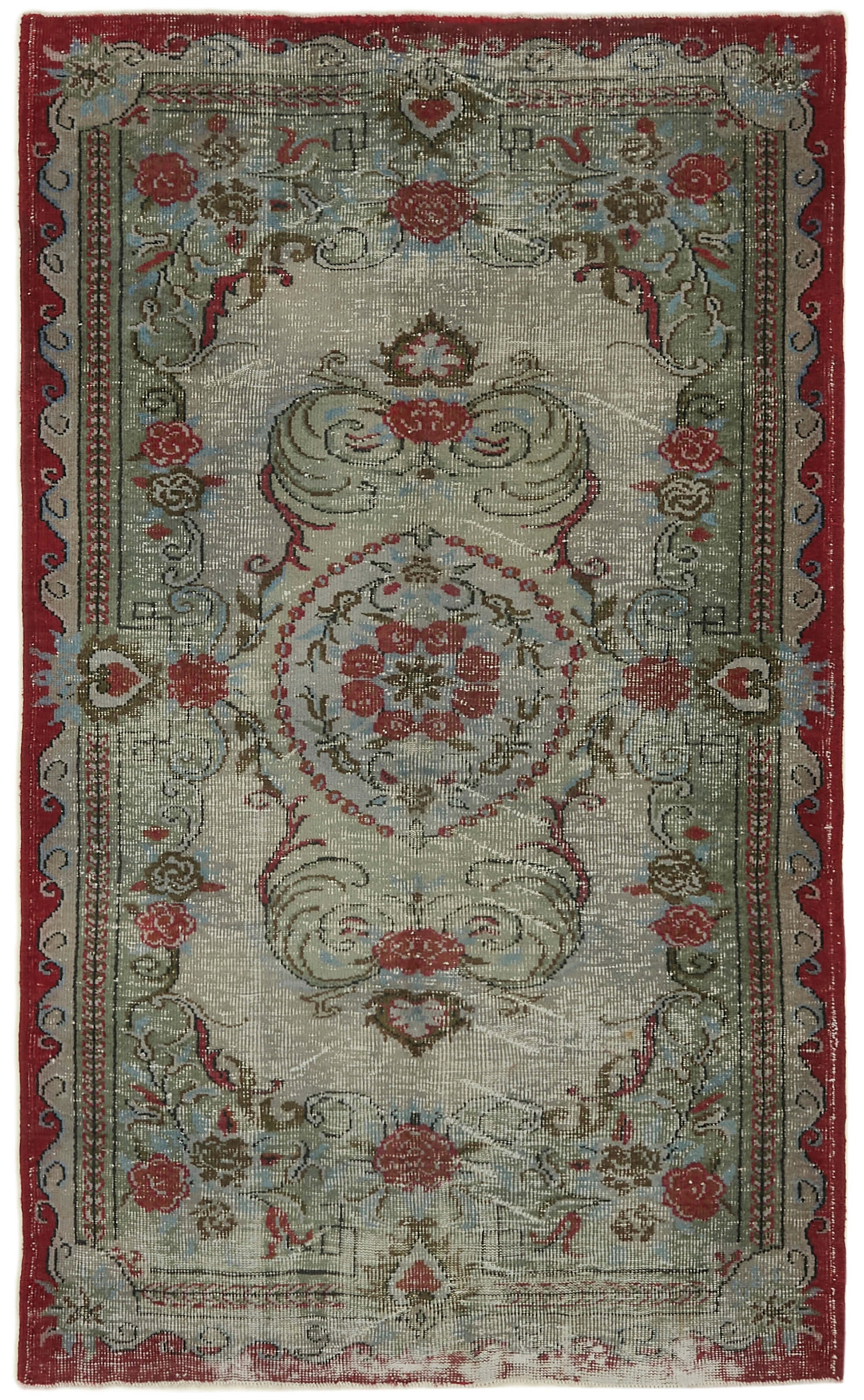 6x9 Blue Overdyed Rug - 41120