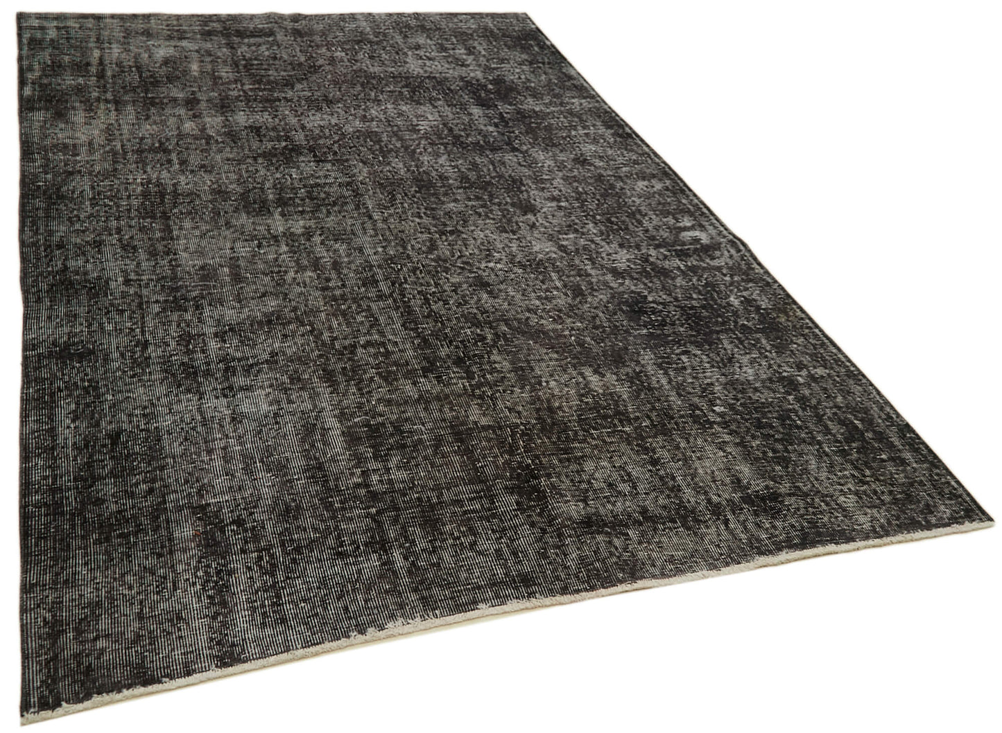 6x10 Black Overdyed Rug - 41122