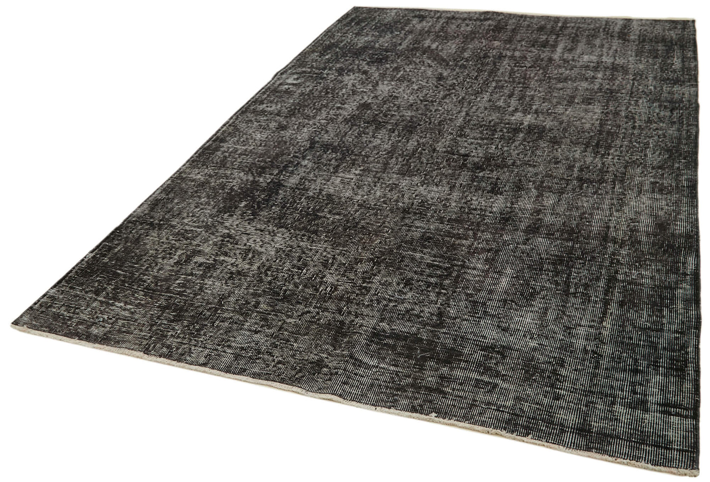 6x10 Black Overdyed Rug - 41122