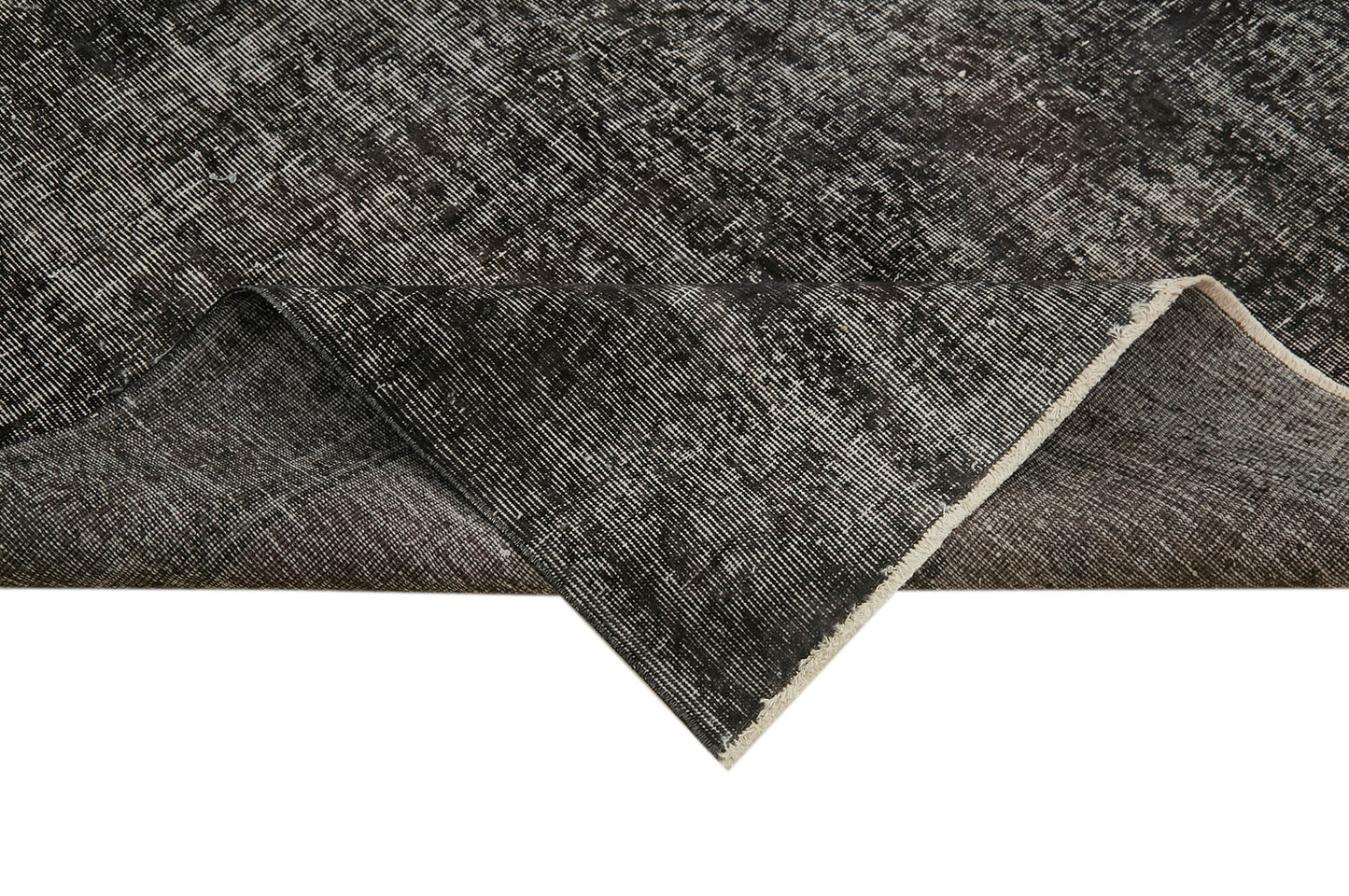 6x10 Black Overdyed Rug - 41122