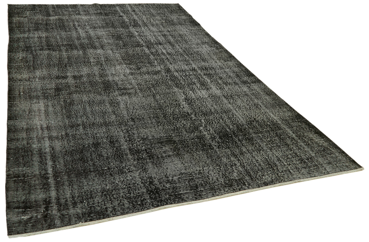 6x10 Black Overdyed Rug - 41124