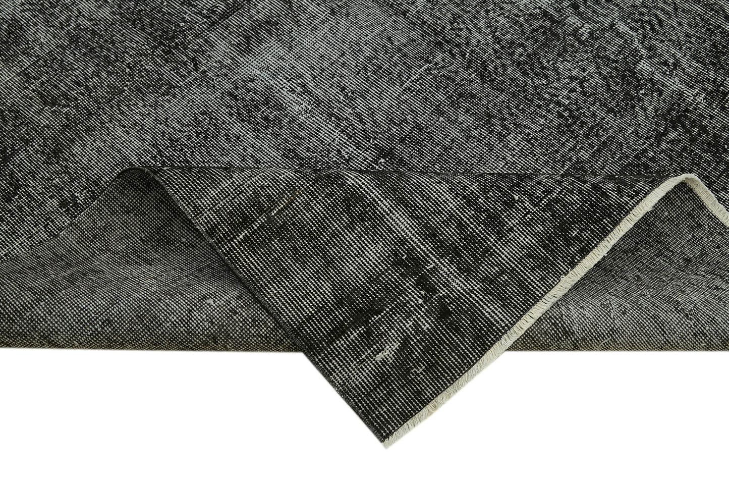 6x10 Black Overdyed Rug - 41124