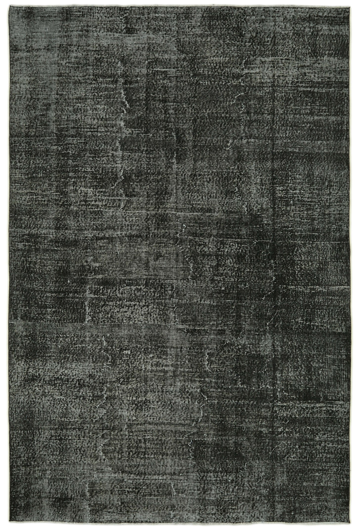 7x10 Black Overdyed Rug - 41133