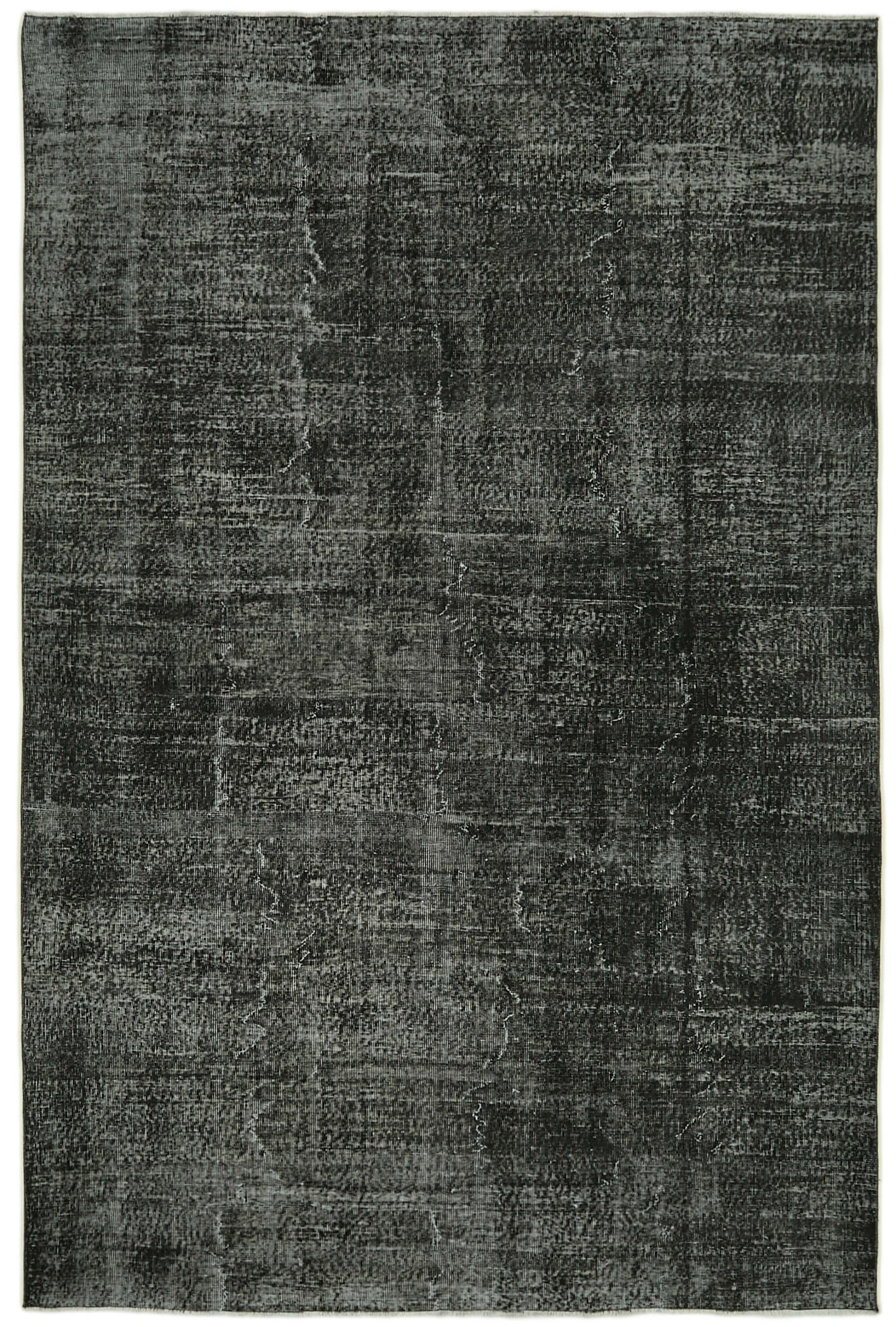 7x10 Black Overdyed Rug - 41133