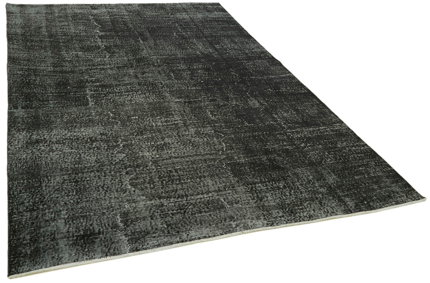 7x10 Black Overdyed Rug - 41133