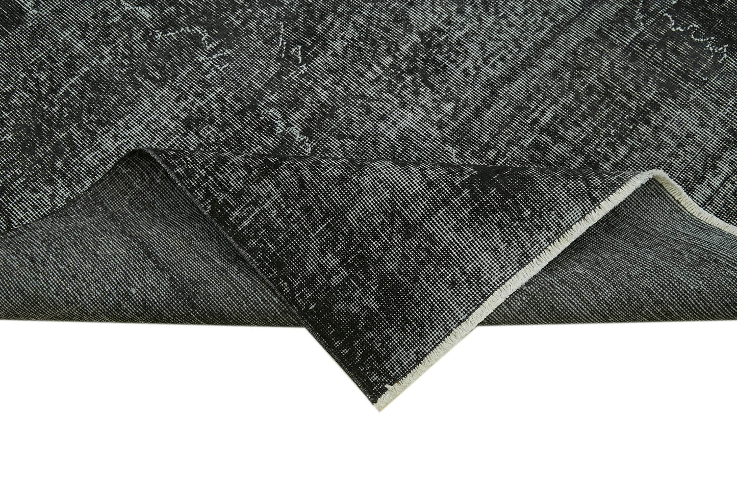 7x10 Black Overdyed Rug - 41133