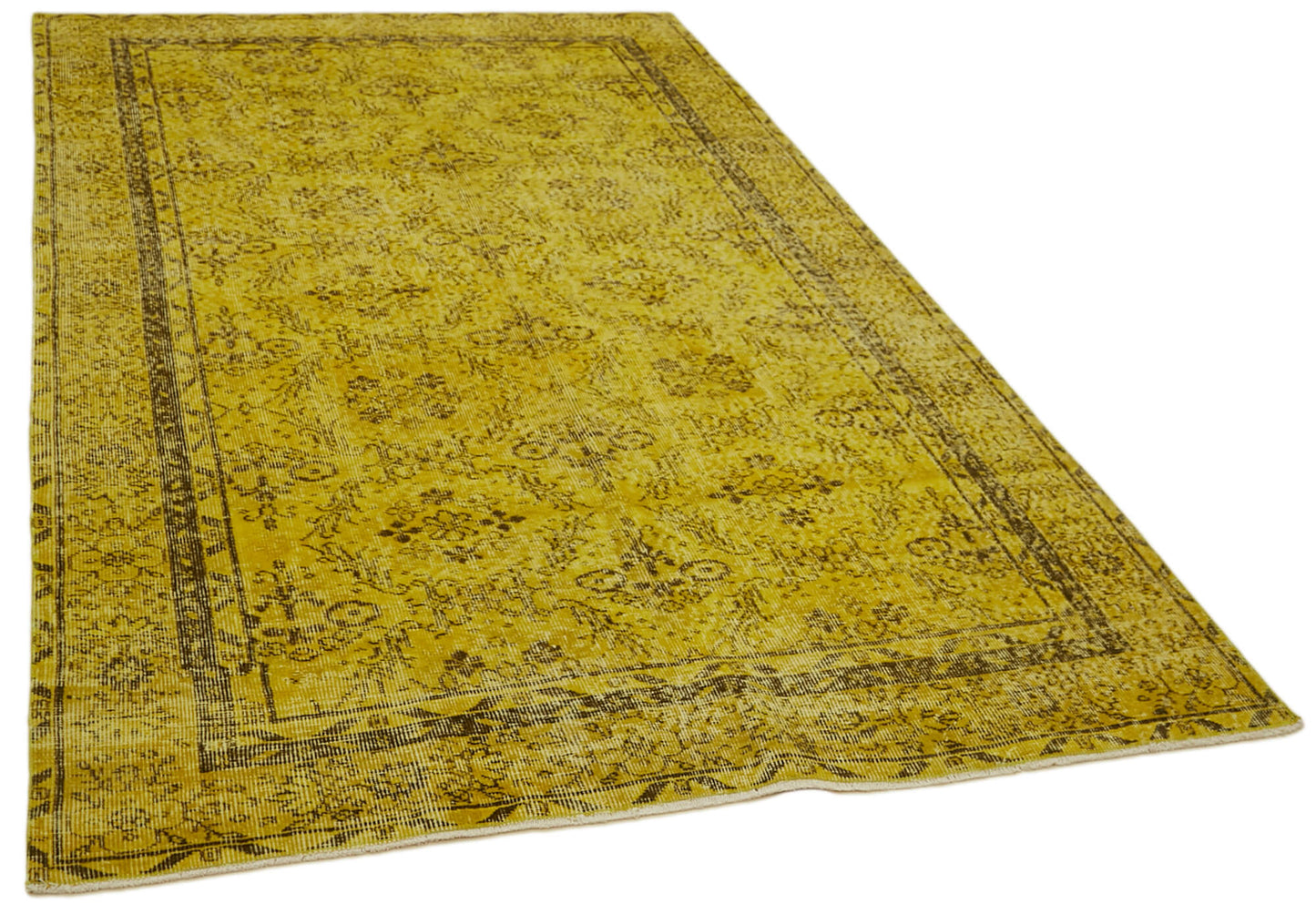 5x9 Yellow Overdyed Rug - 41151