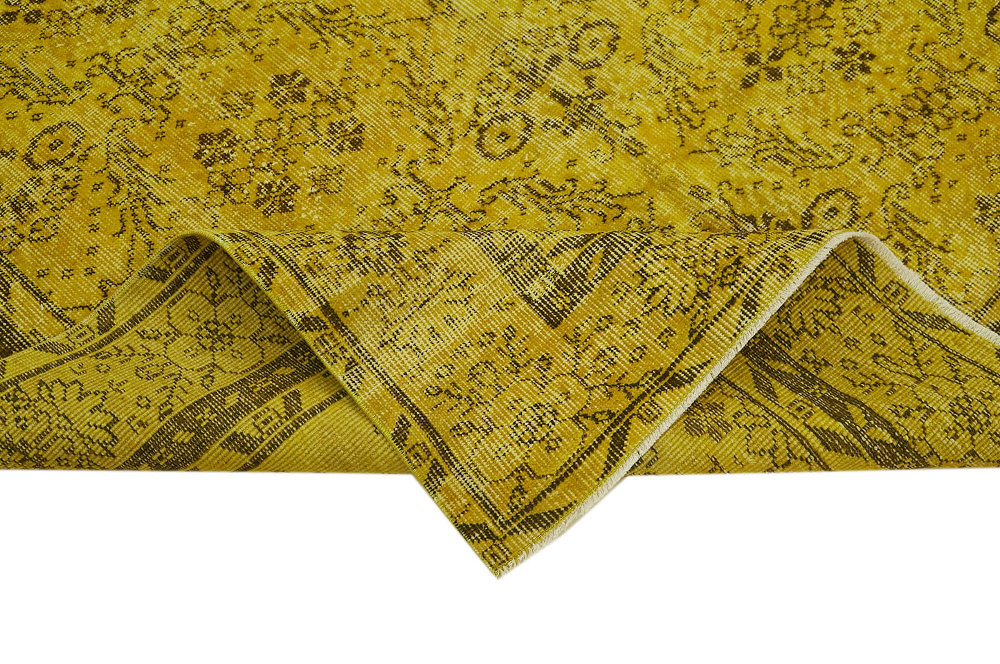 5x9 Yellow Overdyed Rug - 41151