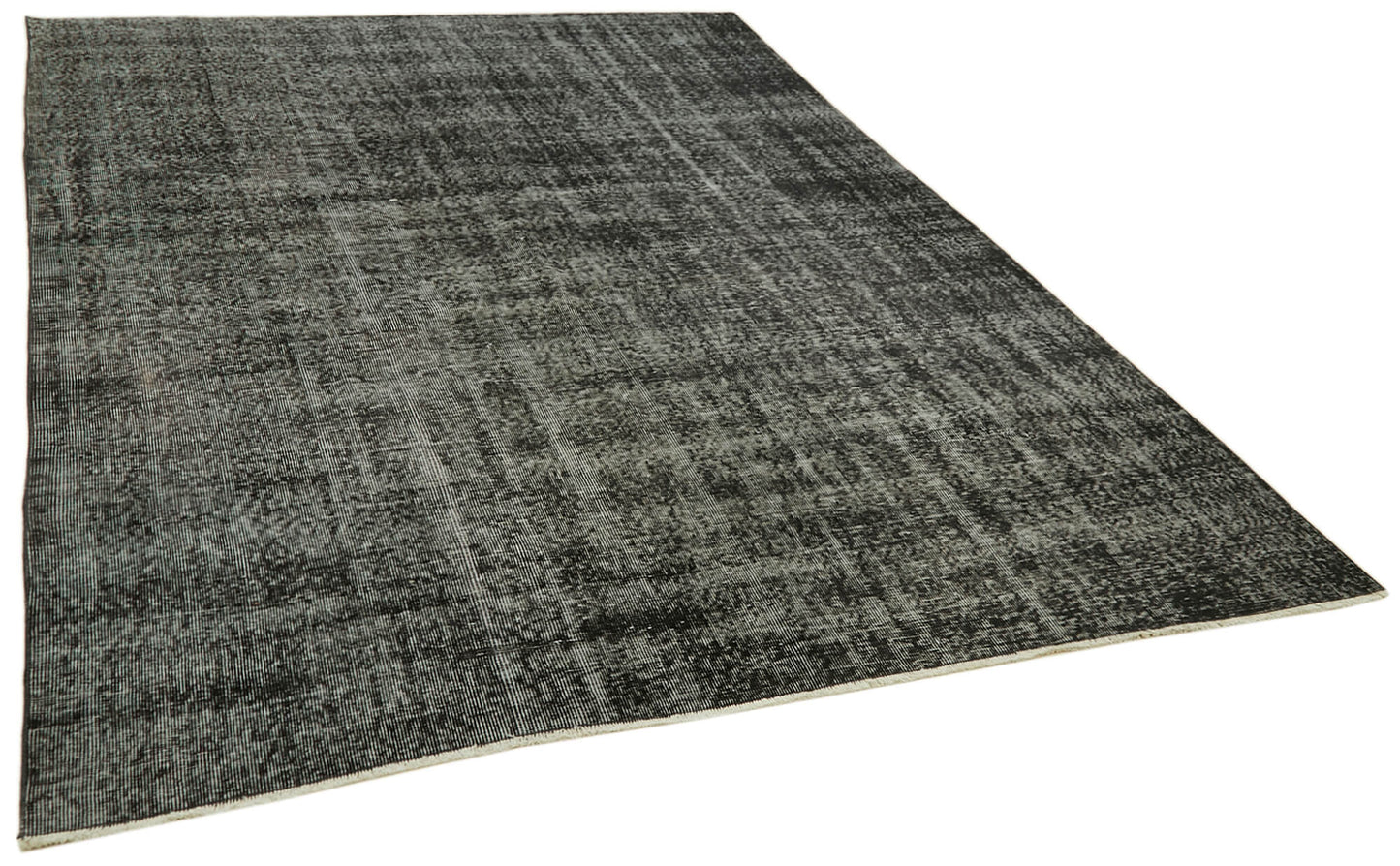 7x10 Black Overdyed Rug - 41152