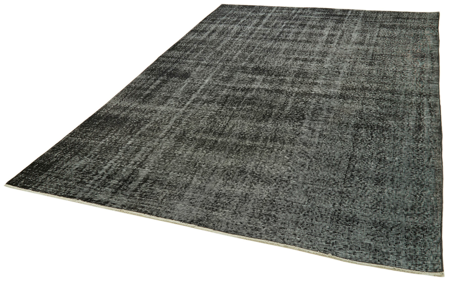 7x10 Black Overdyed Rug - 41152