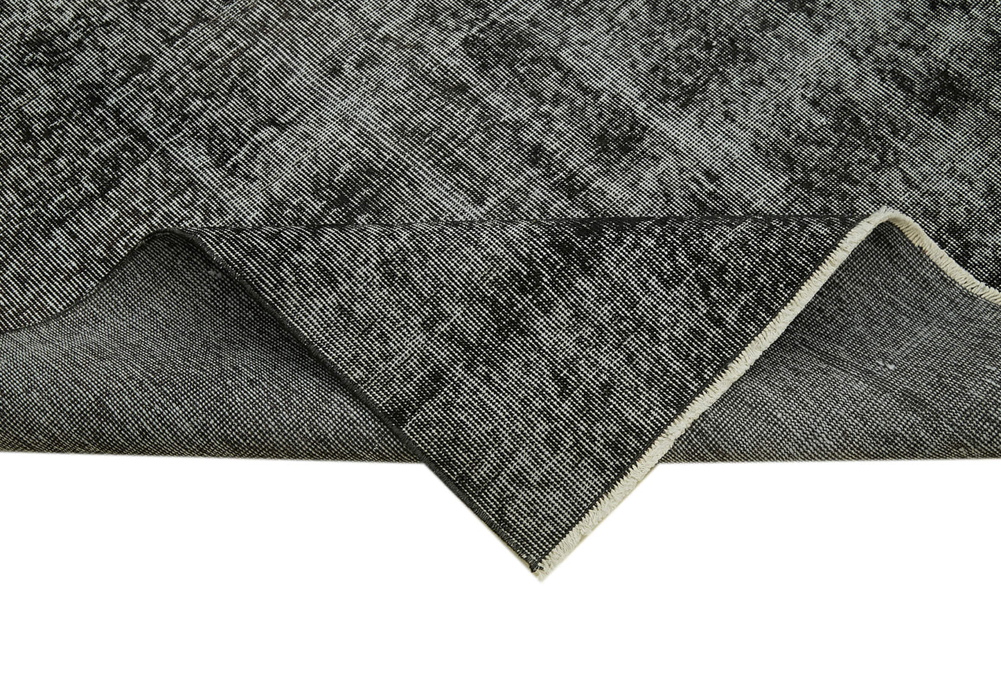 7x10 Black Overdyed Rug - 41152