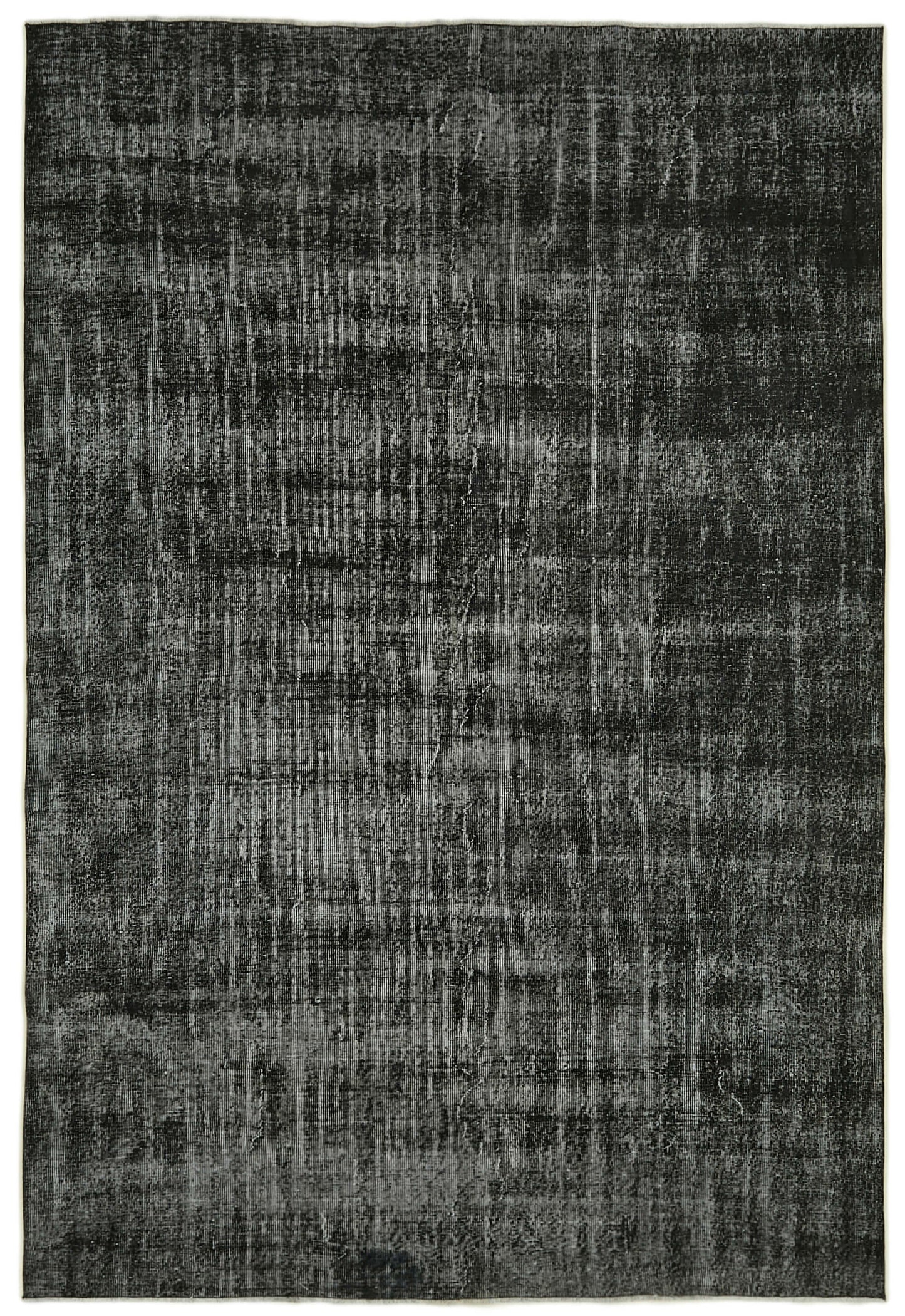 7x10 Black Overdyed Rug - 41154