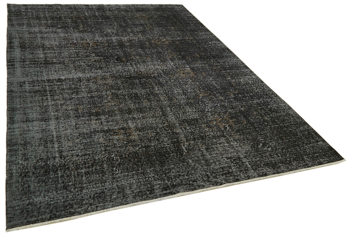 7x10 Black Overdyed Rug - 41156