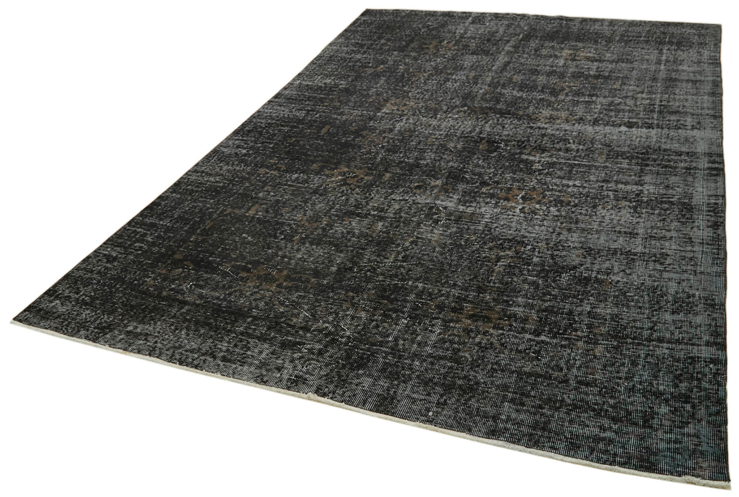 7x10 Black Overdyed Rug - 41156