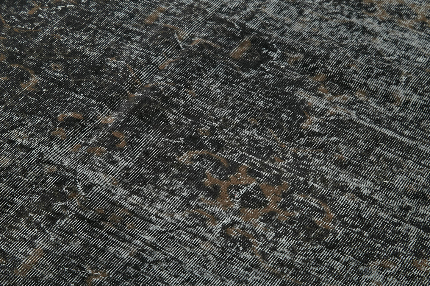 7x10 Black Overdyed Rug - 41156