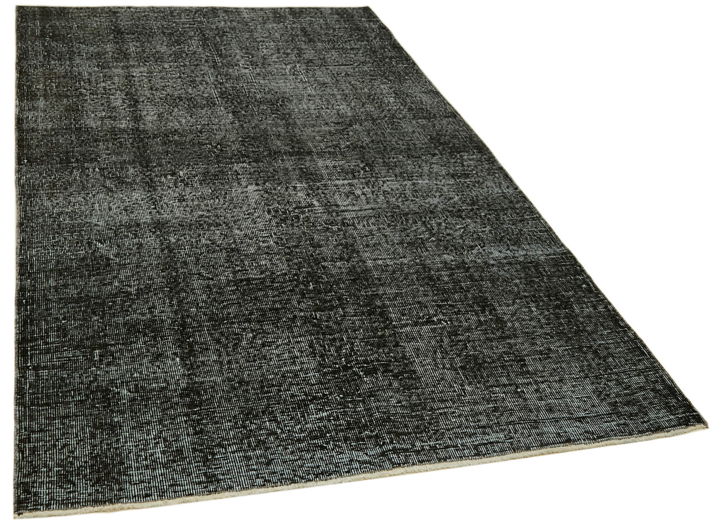 5x8 Black Overdyed Rug - 41174