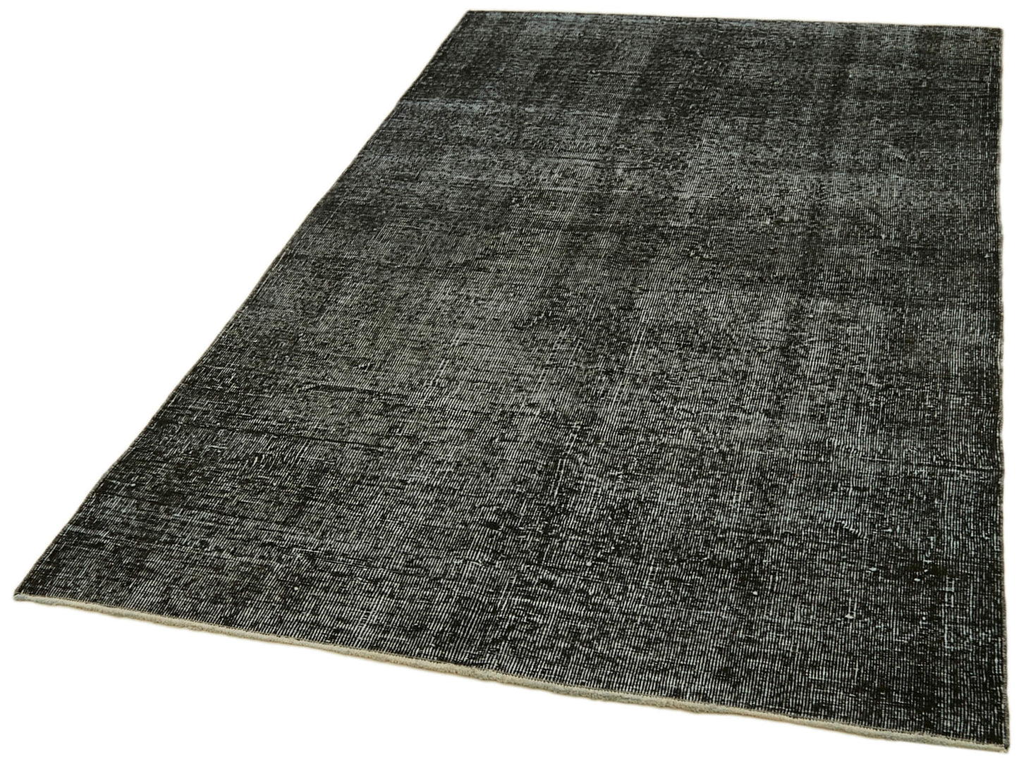 5x8 Black Overdyed Rug - 41174