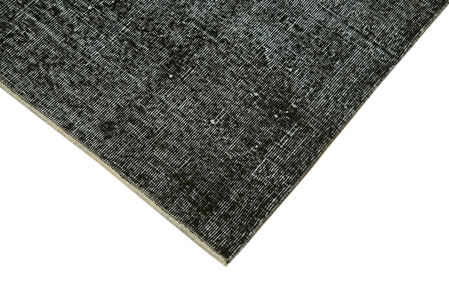 5x8 Black Overdyed Rug - 41174