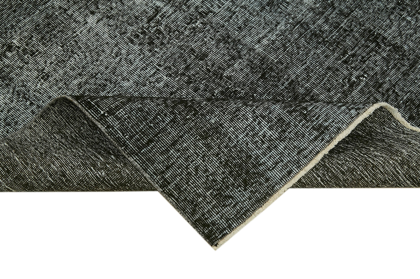 5x8 Black Overdyed Rug - 41174