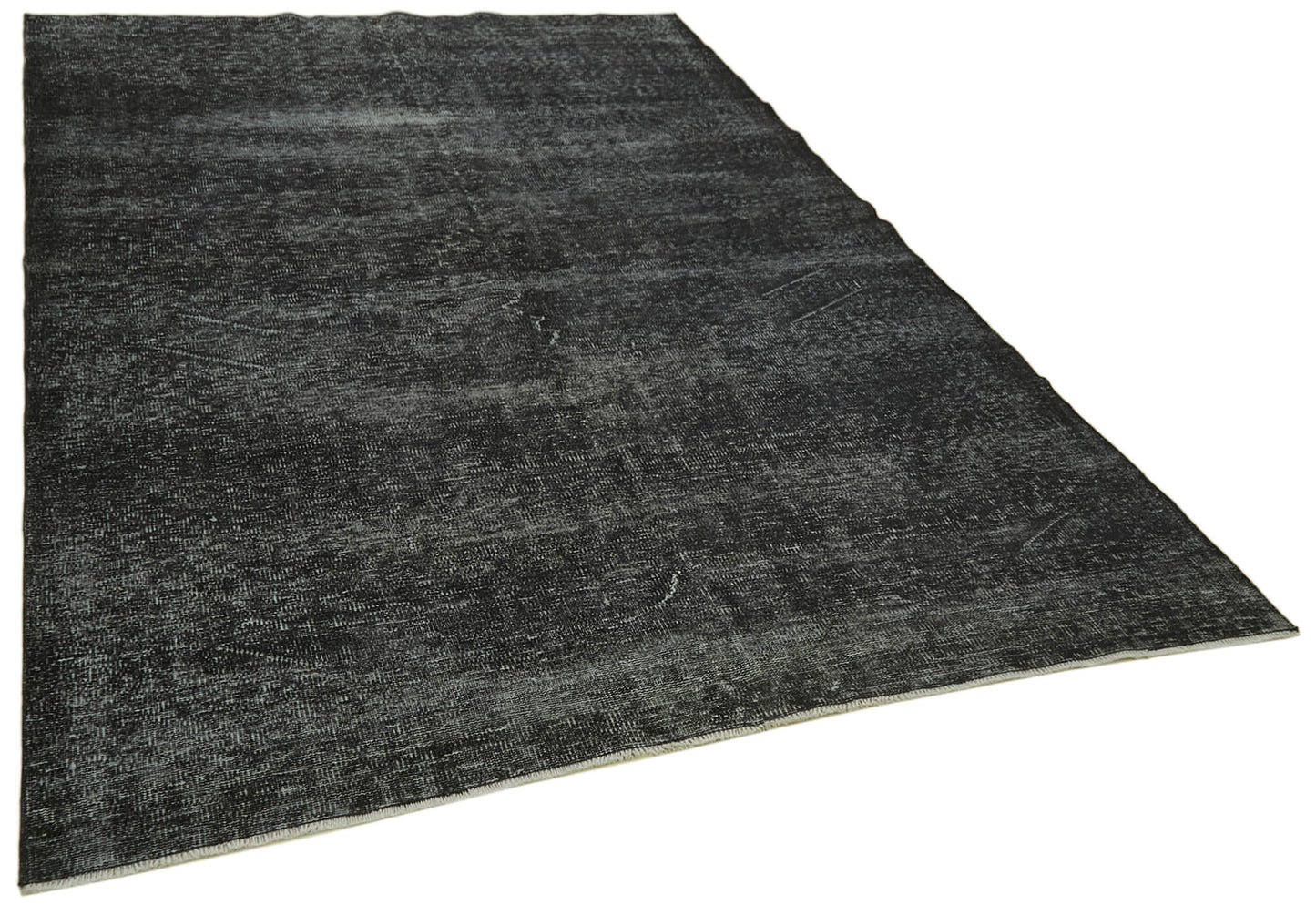 6x10 Black Overdyed Rug - 41177