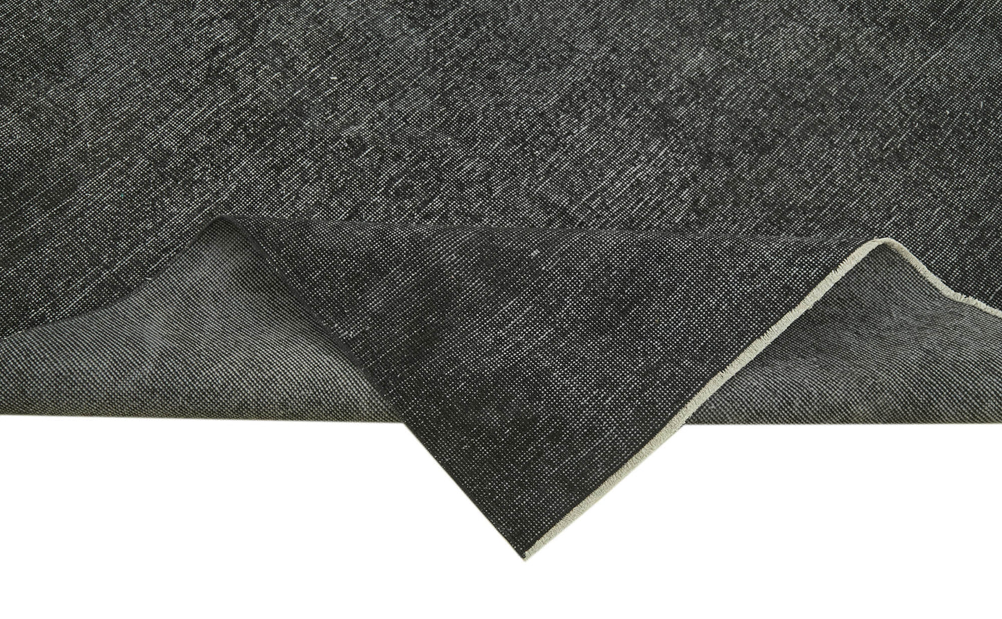 5x9 Black Overdyed Rug - 41184