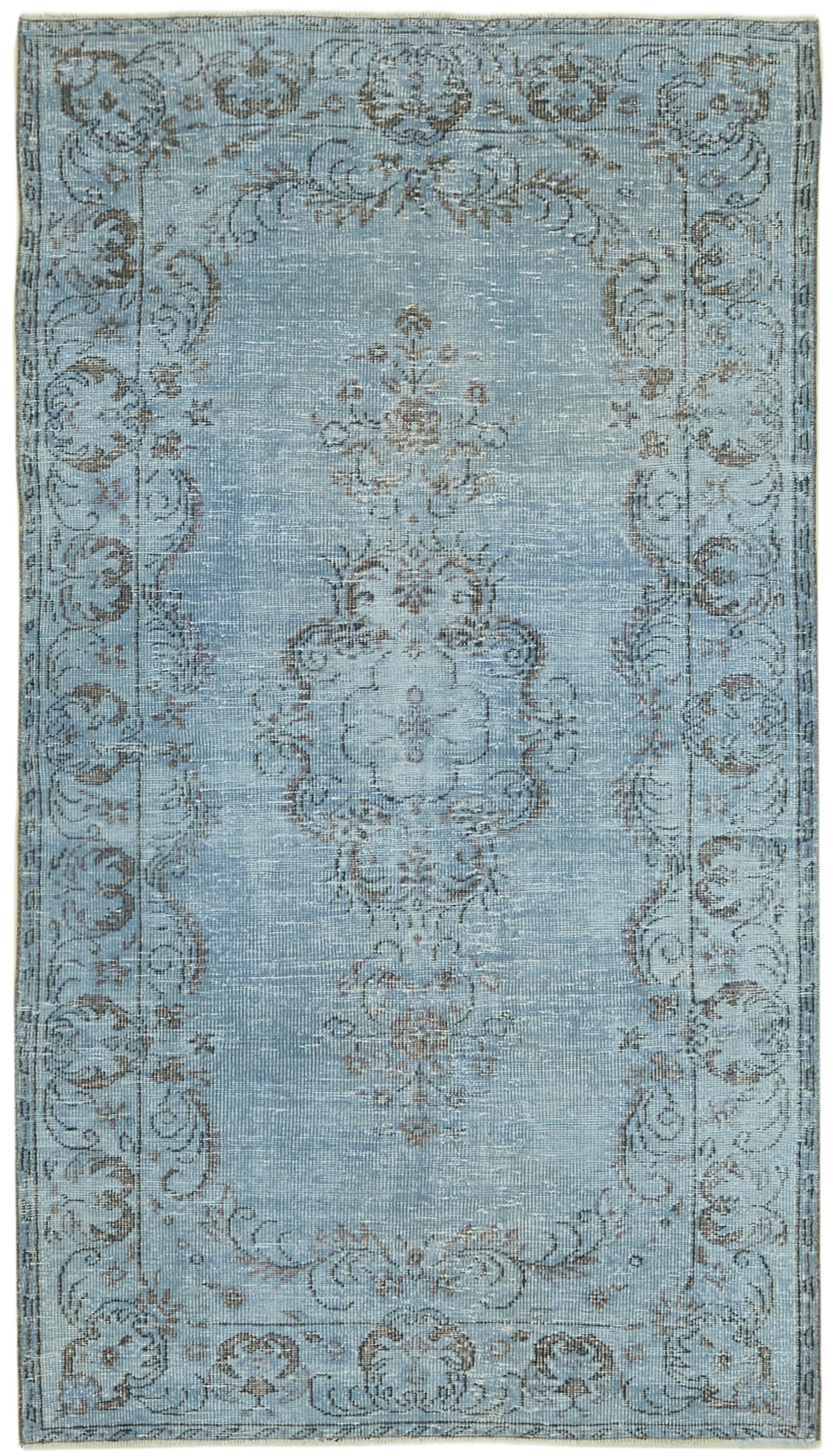 5x9 Blue Overdyed Rug - 41185