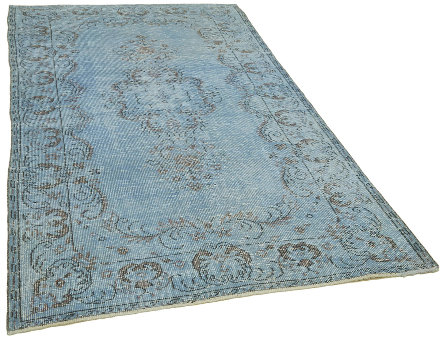 5x9 Blue Overdyed Rug - 41185