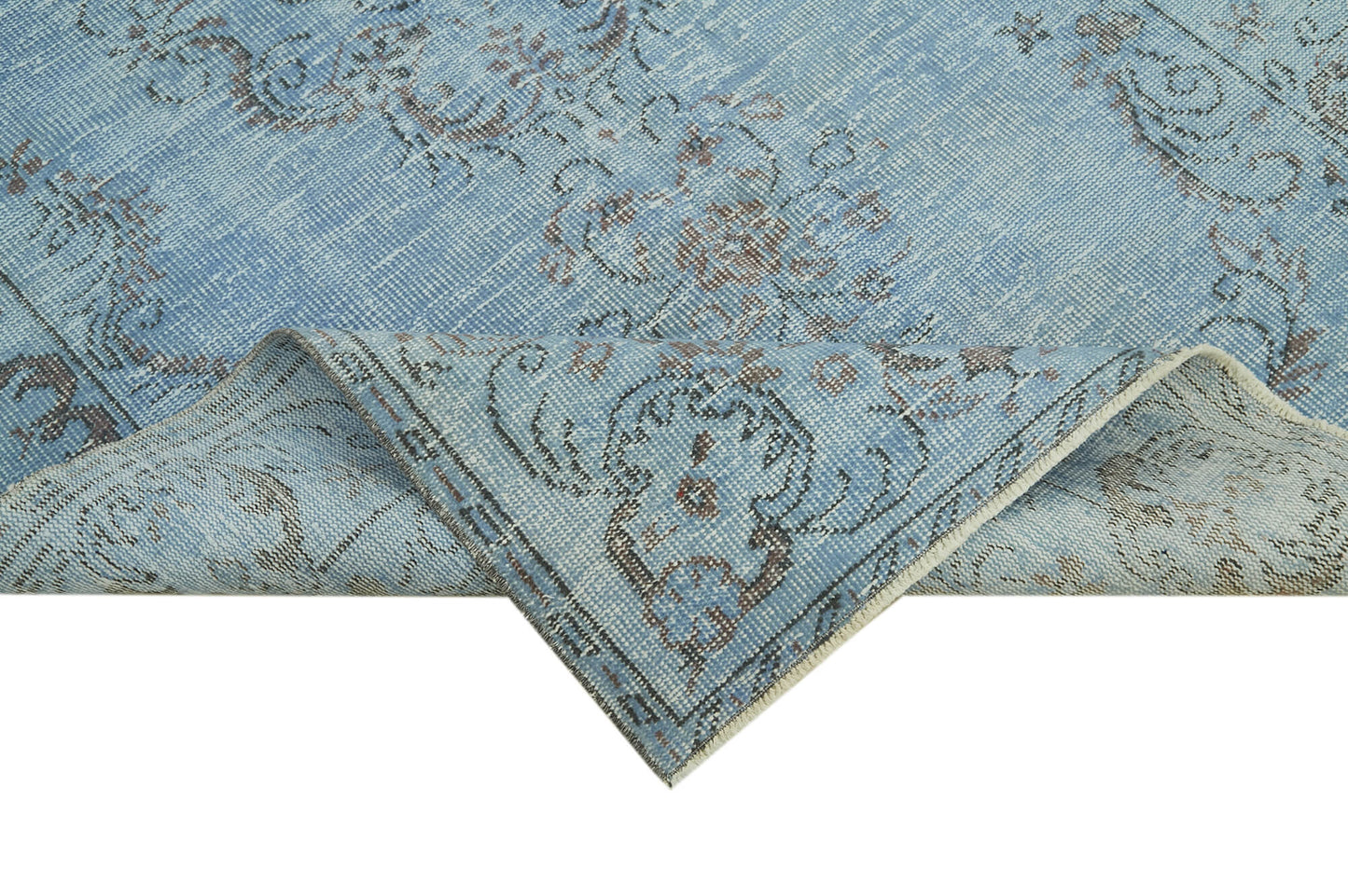 5x9 Blue Overdyed Rug - 41185