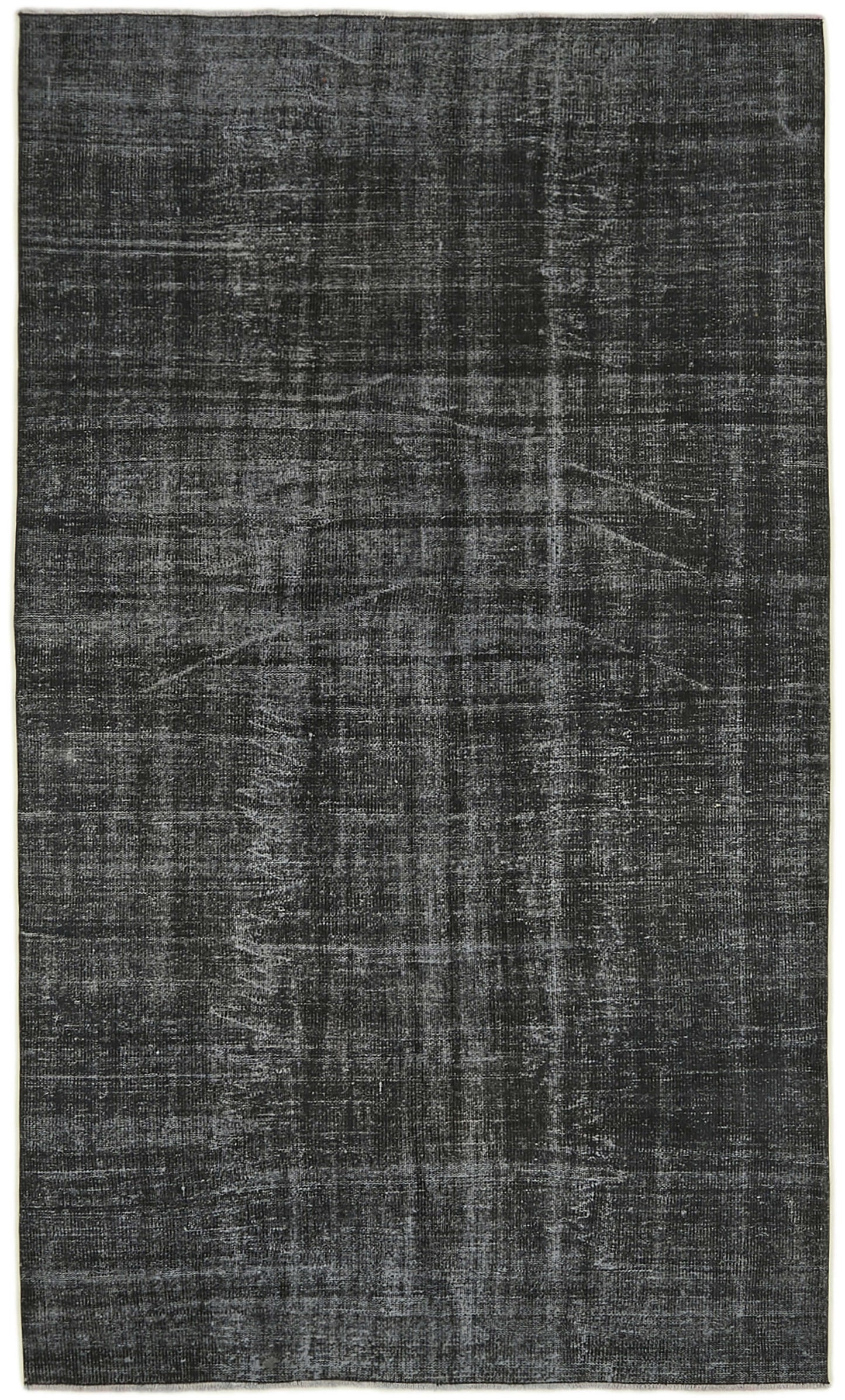 5x9 Black Overdyed Rug - 41186