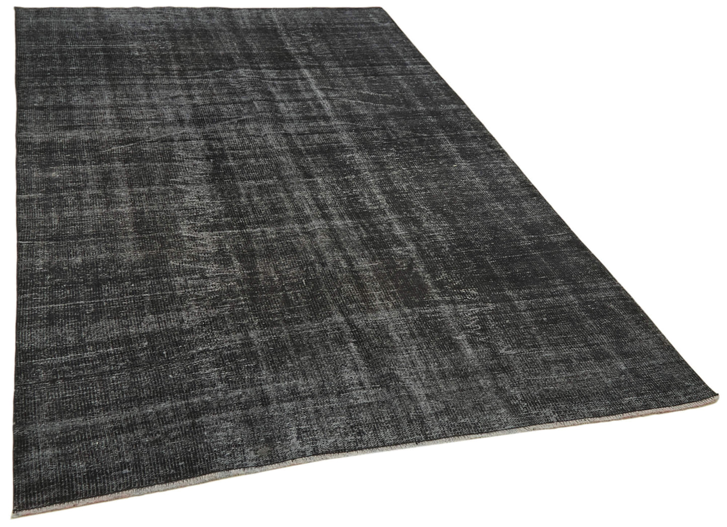 5x9 Black Overdyed Rug - 41186