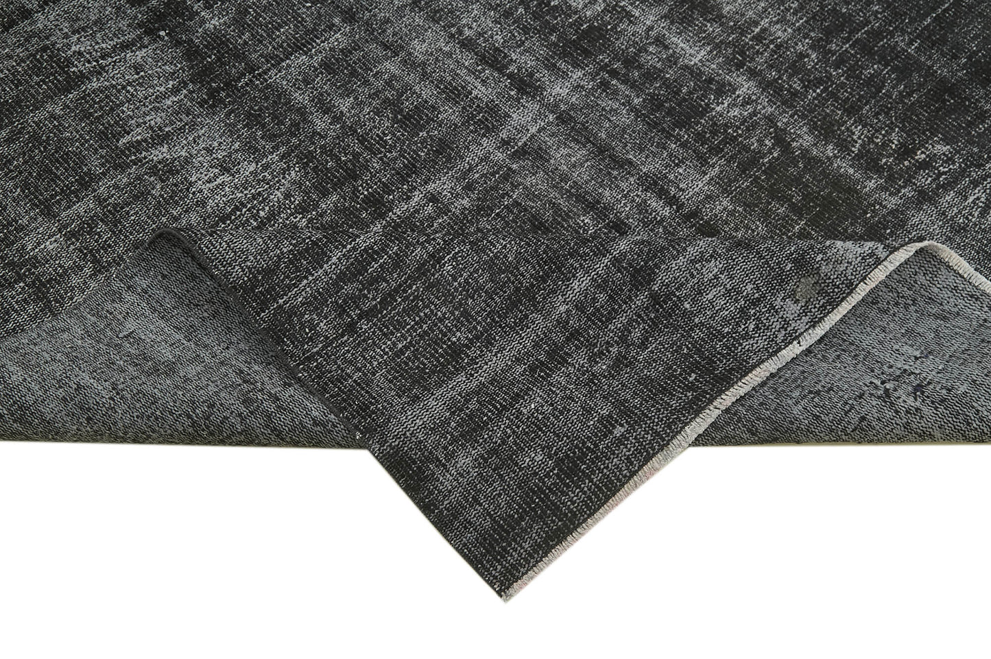 5x9 Black Overdyed Rug - 41186