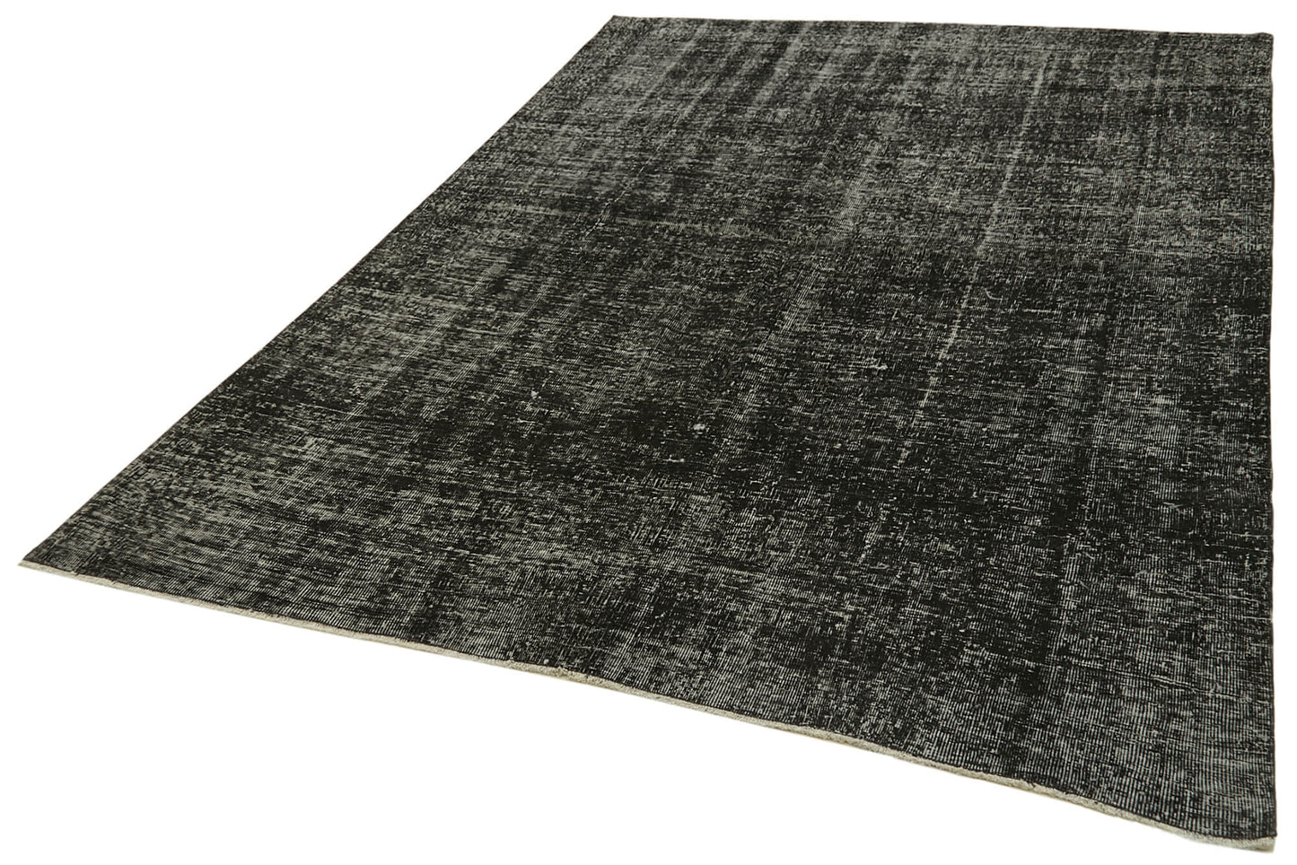 6x9 Black Overdyed Rug - 41188