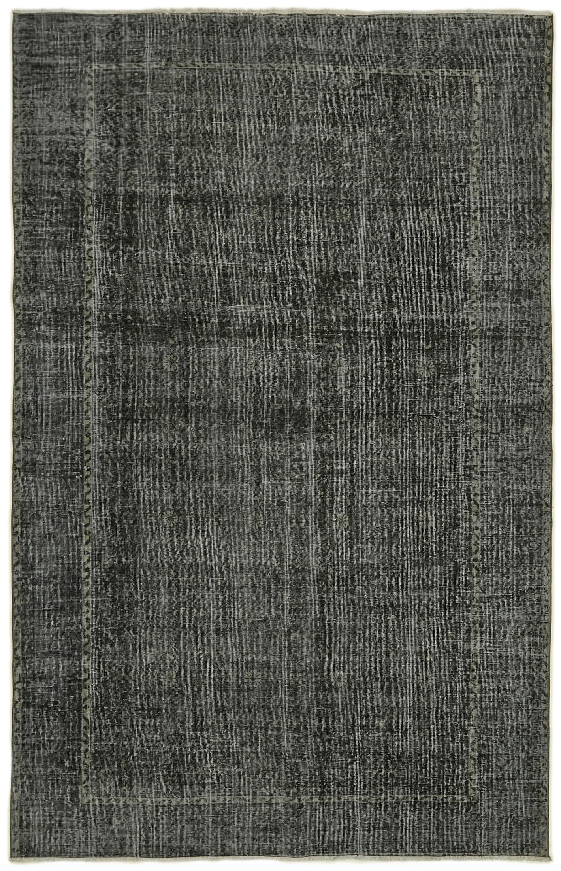 6x10 Black Overdyed Rug - 41192