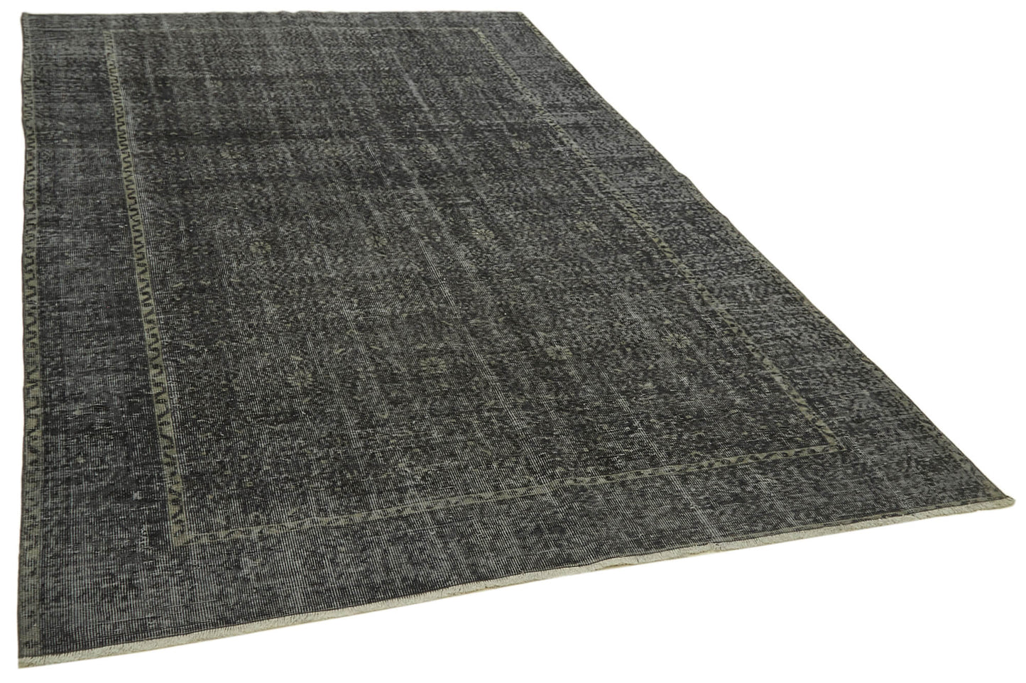 6x10 Black Overdyed Rug - 41192