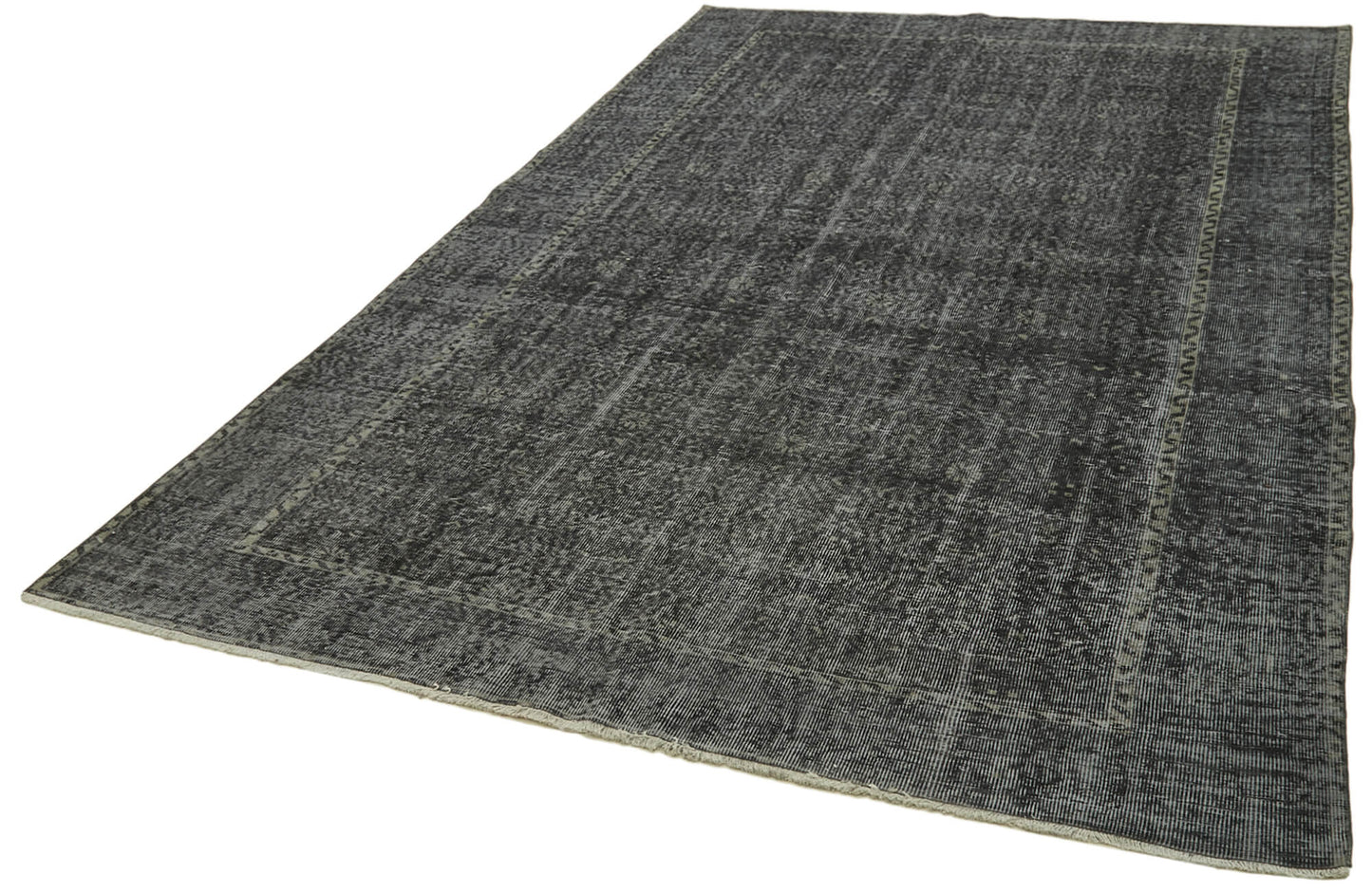 6x10 Black Overdyed Rug - 41192