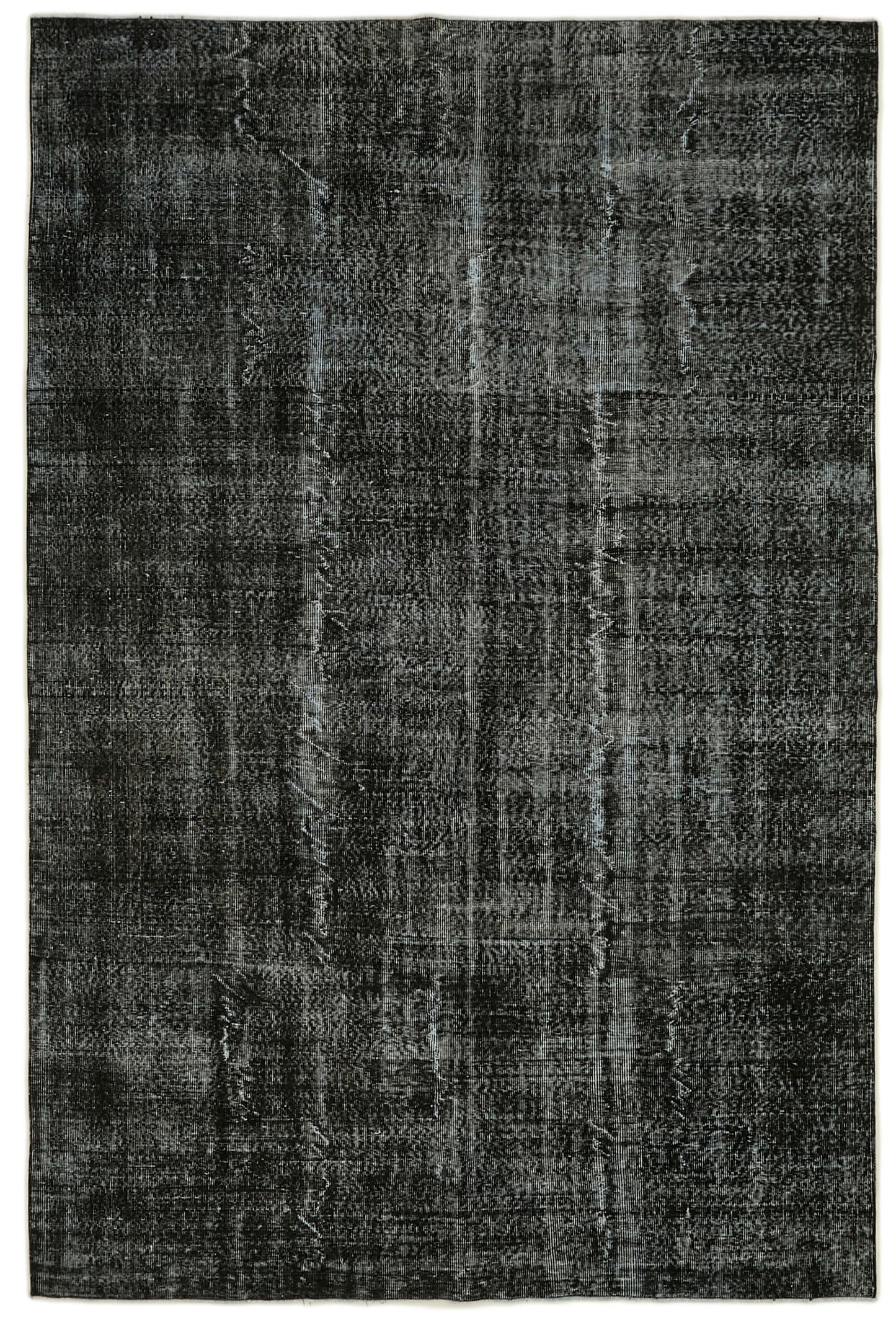 7x10 Black Overdyed Rug - 41194