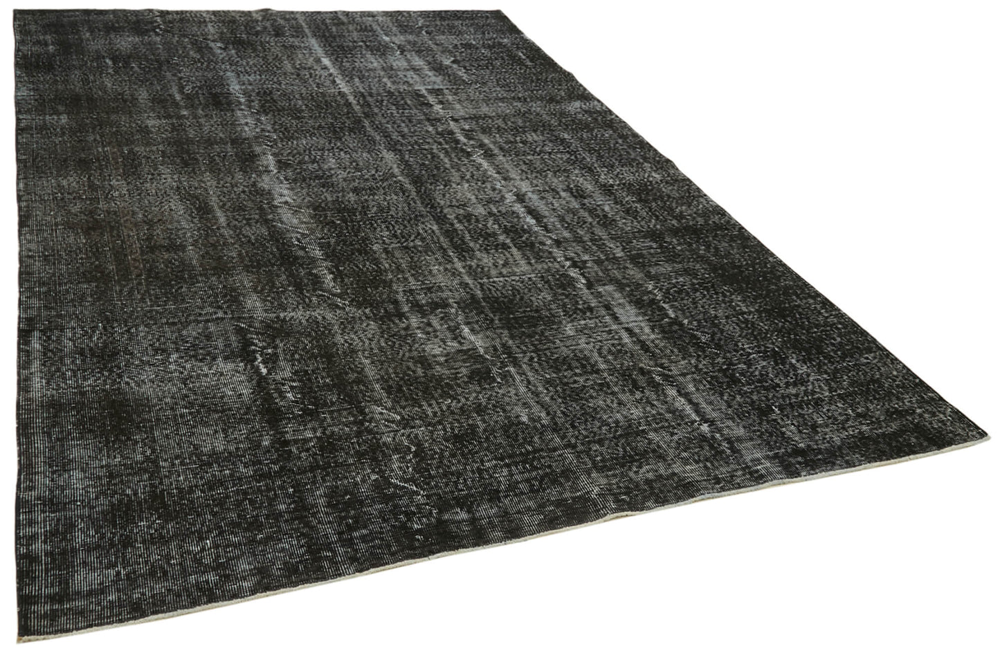 7x10 Black Overdyed Rug - 41194