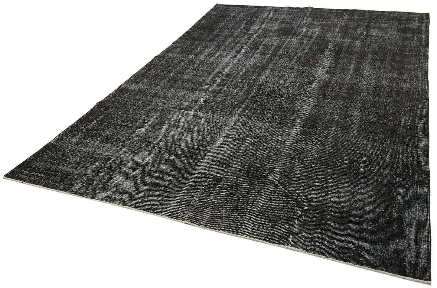 7x10 Black Overdyed Rug - 41194